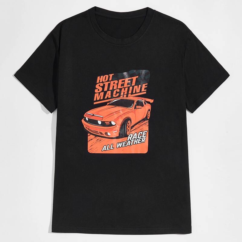 

Guys Car Graphic Black Tee