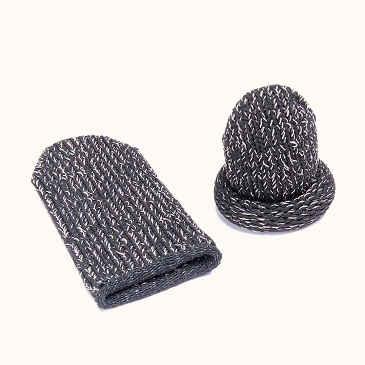 

2pcs Sweat Resistant Mobile Game Fingertip, Black