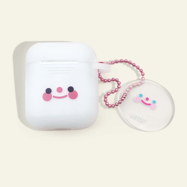 

Чехол AirPods с рисунком улыбки, Белый