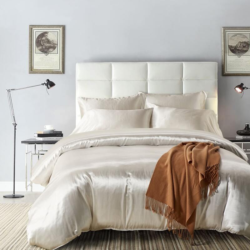 

Solid Bedding Set Without Filler, White