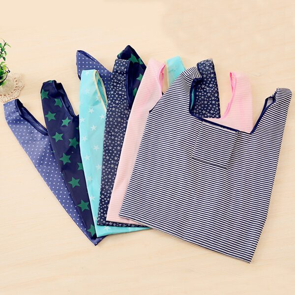 

1pc Geometric Pattern Storage Bag, Multicolor