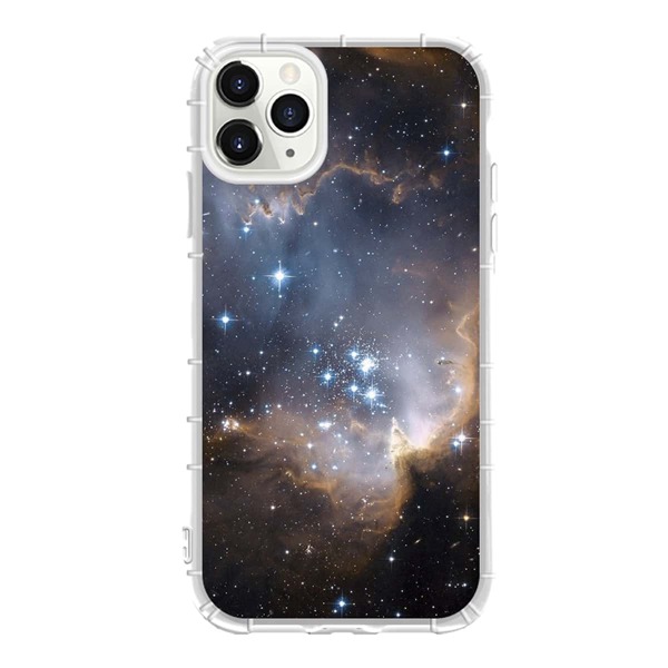 

1pc Galaxy Print iPhone Case, Multicolor