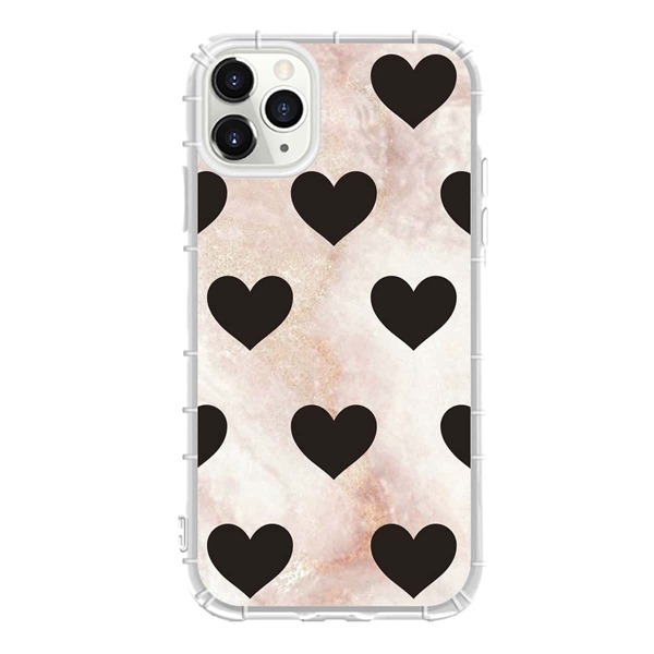 

1pc Heart Print iPhone Case, Multicolor
