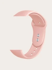 حزام ساعة سيليكون موحدة اللون متوافق مع Apple Watch قطعة واحدة