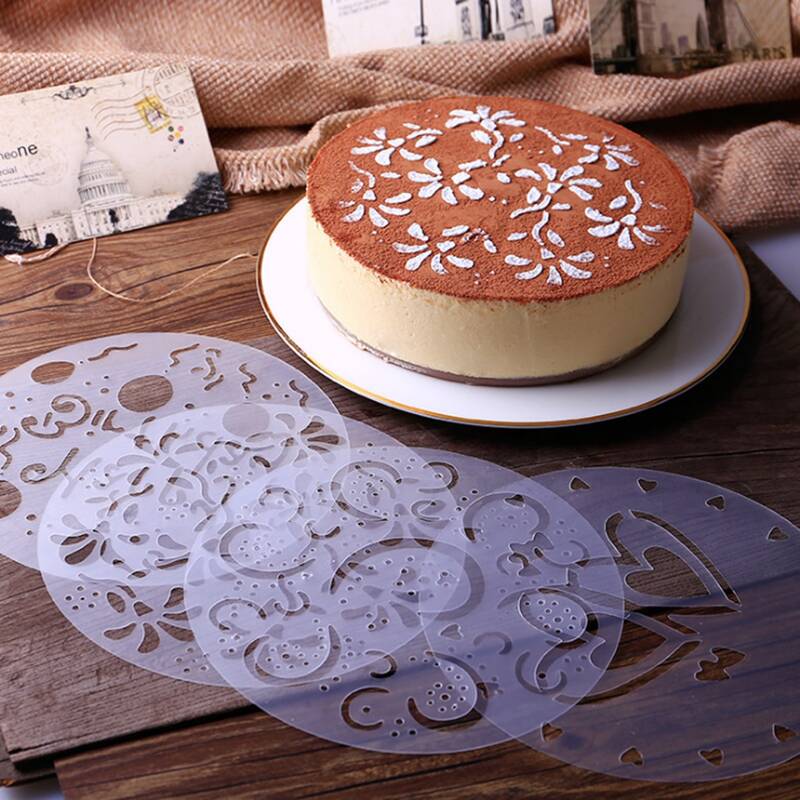 

4pcs Plastic Coffee Latte Mold, Clear