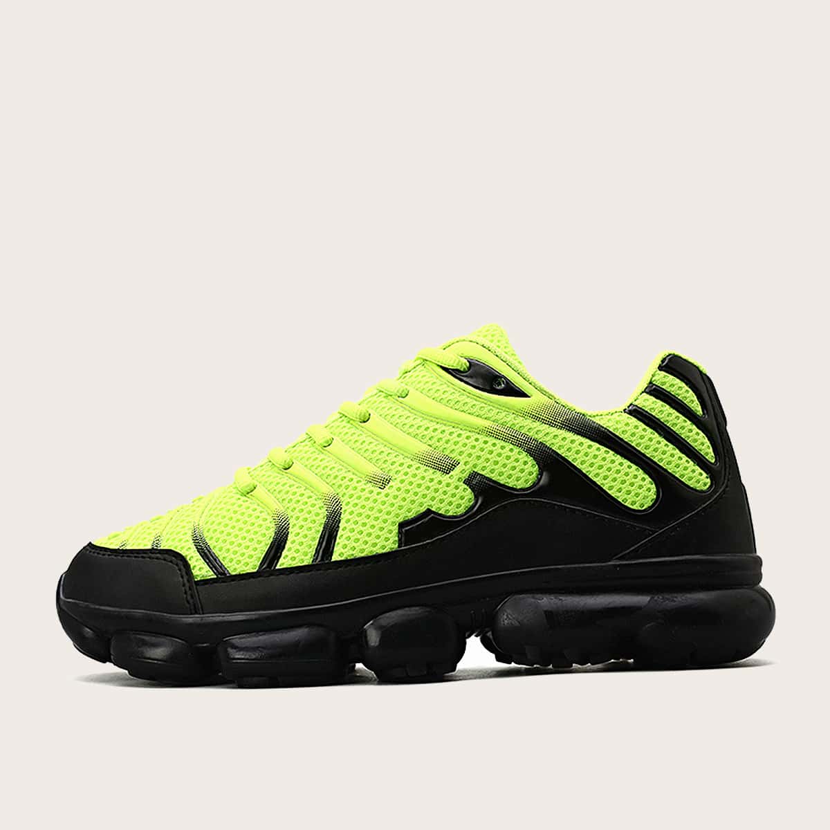

Guys Neon Lime Non-slip Chunky Sneakers, Green