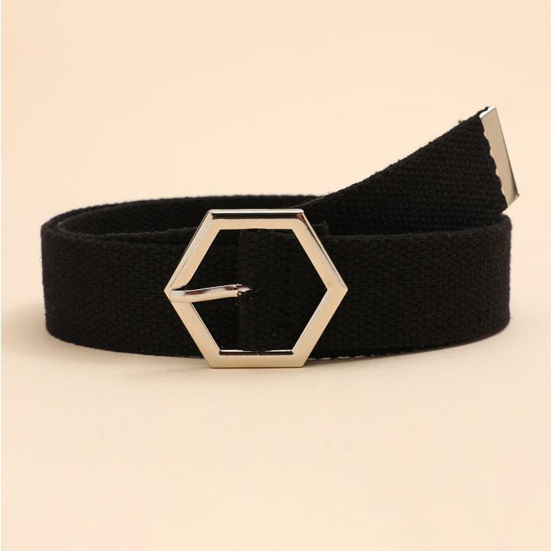

Guys Geo Metal Buckle Belt, Black