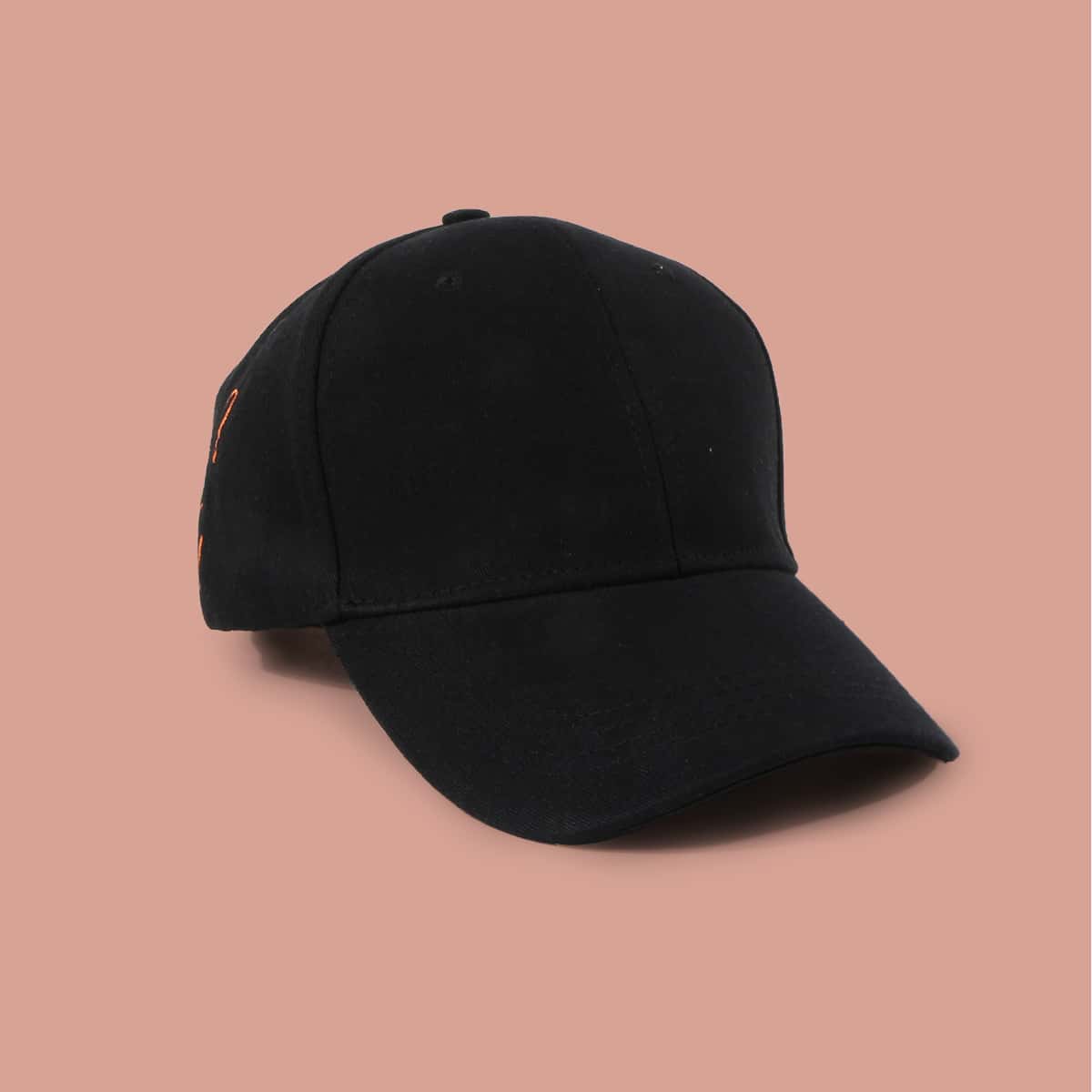 

Guys Letter Embroidery Baseball Cap, Black