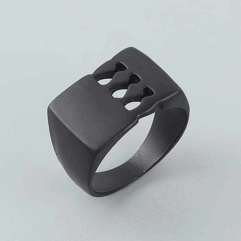 

Guys Hollow Out Black Ring