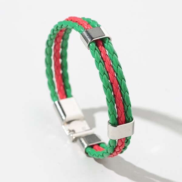 

PU Leather Braided Bracelet, Multicolor
