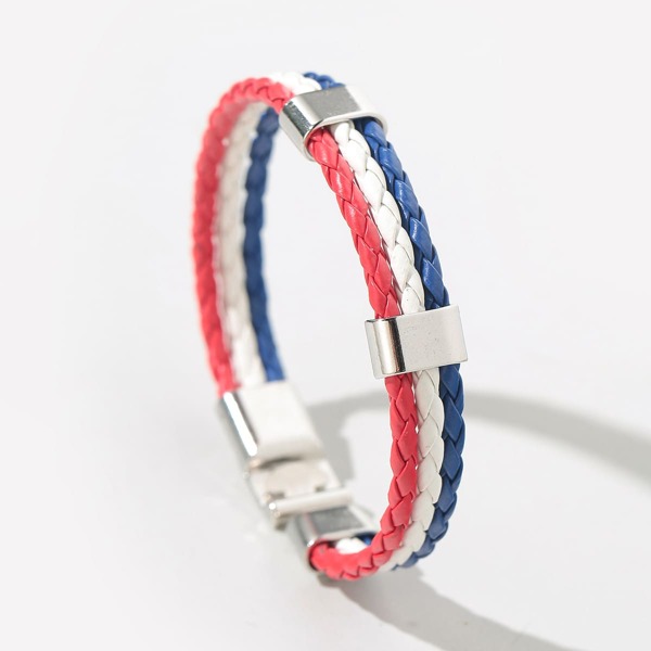 

PU Leather Braided Bracelet, Multicolor