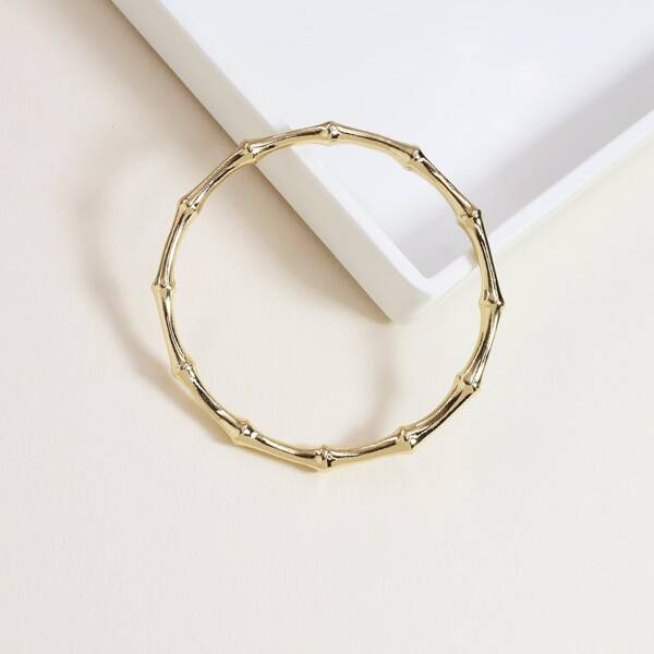 

Men Bamboo Joint Bangle, Gold