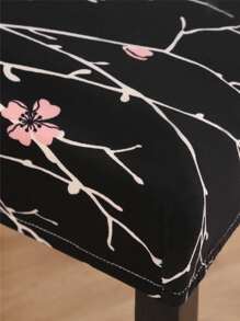 1pc Printed Chair Cover, Modern Polyester Elastic Dining Chair Slipcover, Suitable For Living Room, Dining Room, Banquet, Hotel, All Seasons - Multicolor - View 6
