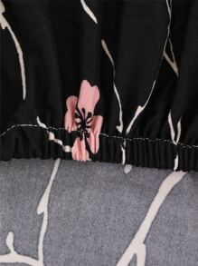 1pc Printed Chair Cover, Modern Polyester Elastic Dining Chair Slipcover, Suitable For Living Room, Dining Room, Banquet, Hotel, All Seasons - Multicolor - View 8