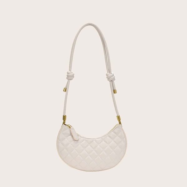 

Quilted Shoulder Bag, White