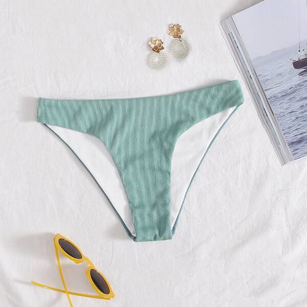 

Rib Bikini Panty, Mint green