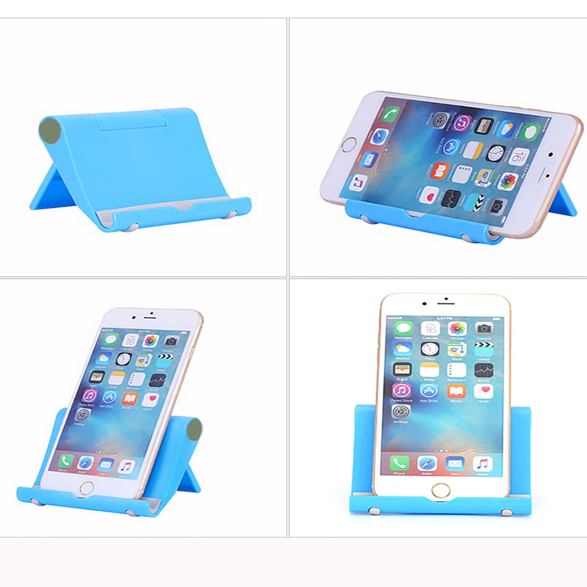 

1pc Adjustable Phone Holder, Blue