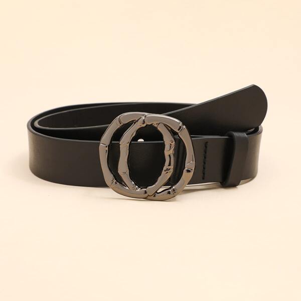 

Double O-ring Buckle Belt, Black