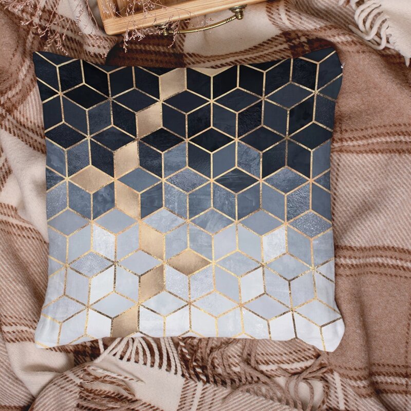 

Geometric Pattern Cushion Cover Without Filler, Multicolor