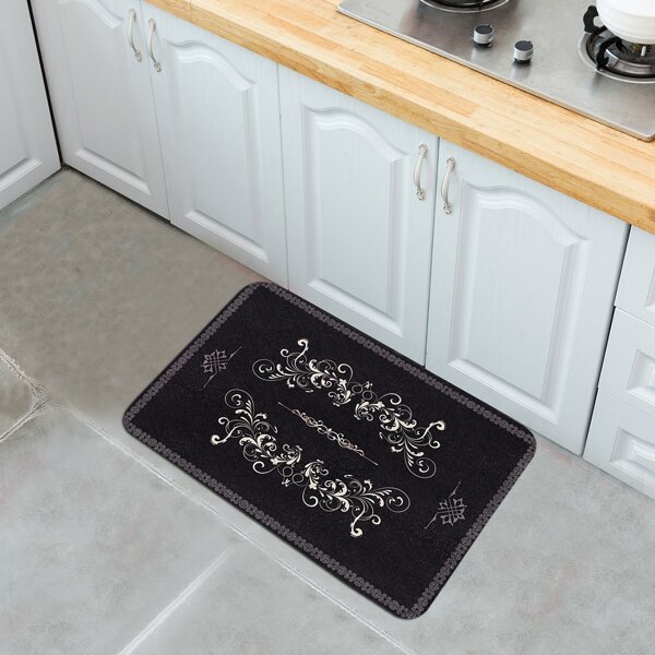 

1шт коврик с цветочным узором, Многоцветный