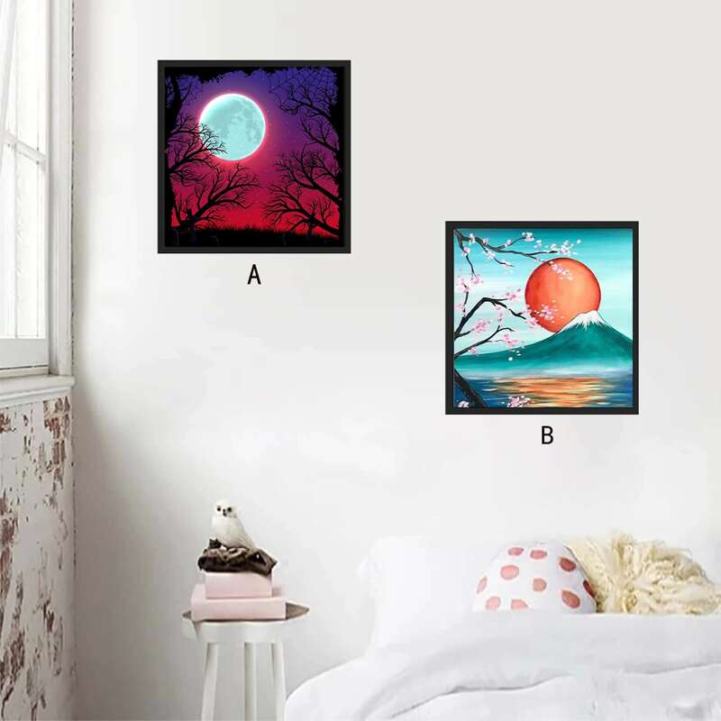 

1pc Sun Print Diamond Painting, Multicolor