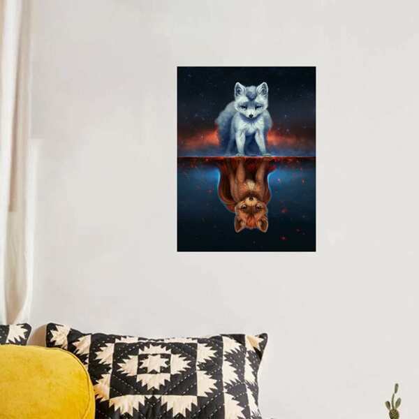

Fox Print Diamond Painting, Multicolor