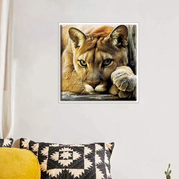 

Lion Print Diamond Painting, Multicolor