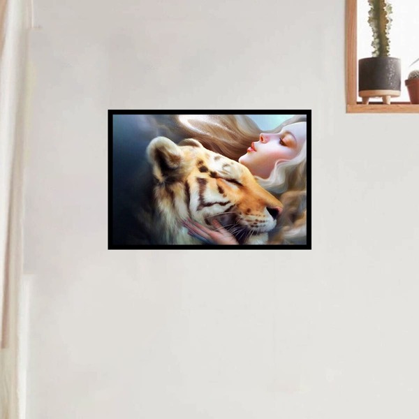 

Tiger & Girl Print Diamond Painting, Multicolor
