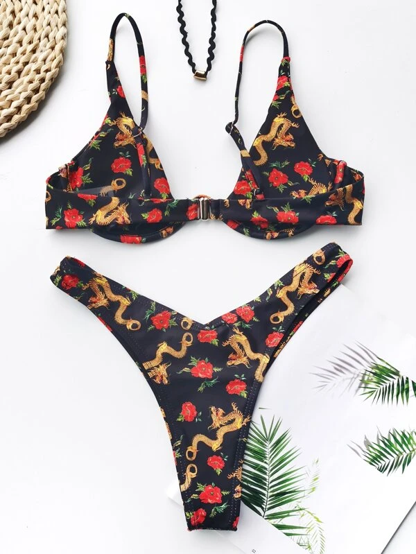 shein dragon bikini