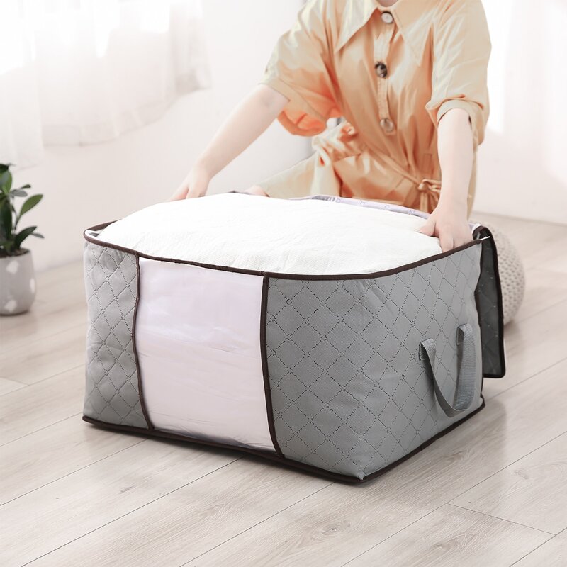 

Plain Quilt Storage Bag, Grey