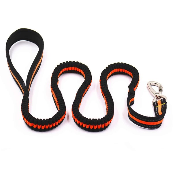

1pc High Elastic Reflective Dog Leash, Orange