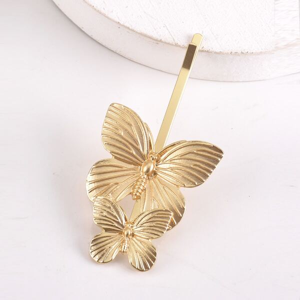 

Butterfly Decor Bobby Pin, Gold