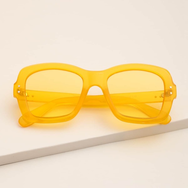 

Acrylic Frame Sunglasses, Yellow