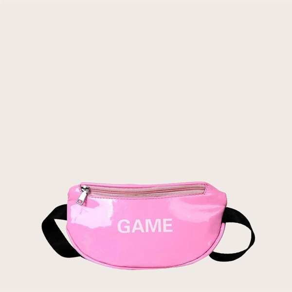 

Girls Letter Graphic Fanny Pack, Pink
