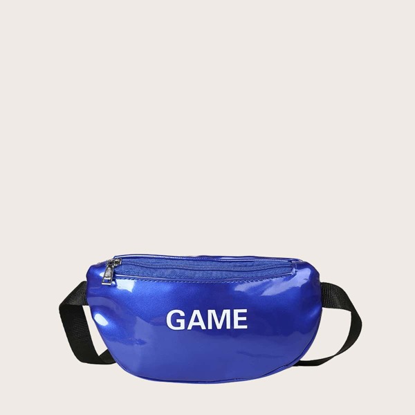 

Girls Letter Graphic Fanny Pack, Blue
