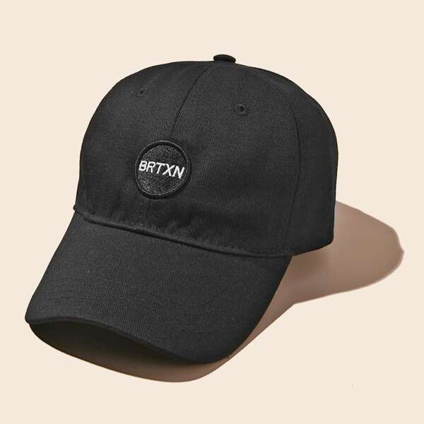 

Embroidered Decor Baseball Cap, Black