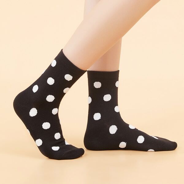 

Polka Dot Socks, Black