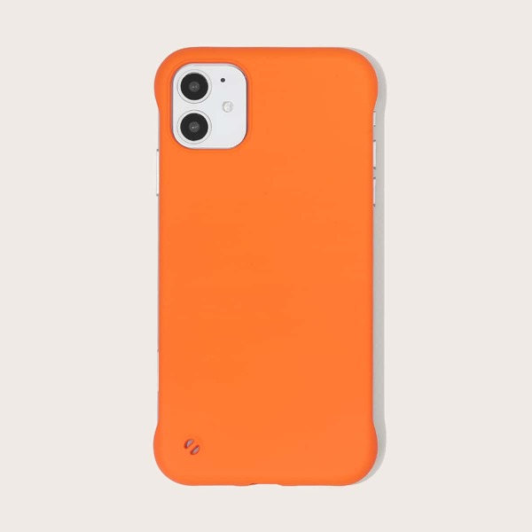 

1шт однотонный чехол для iPhone, Оранжевый