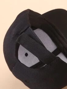 小童素色棒球帽 - 黑色 - 查看 4