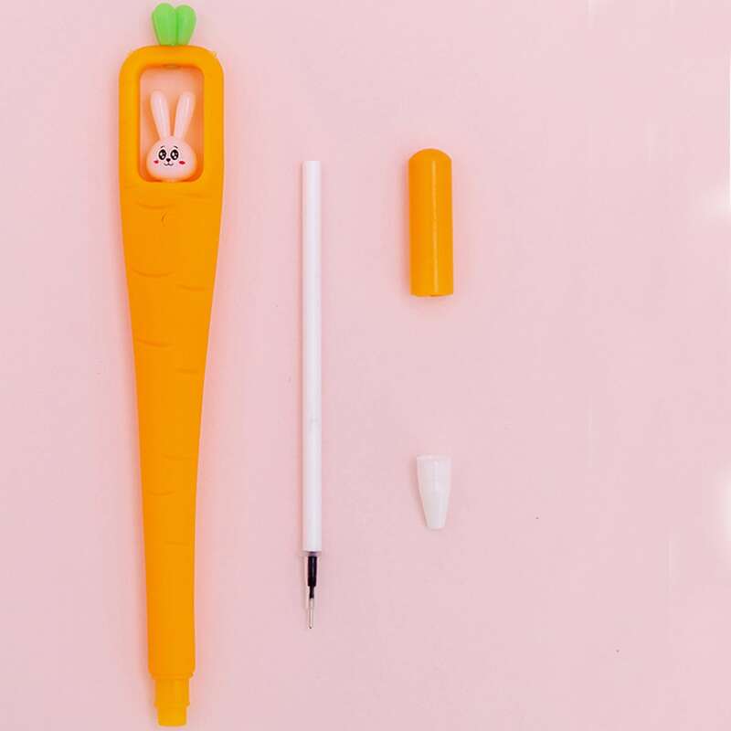 

3pcs Carrot Gel Pen, Black