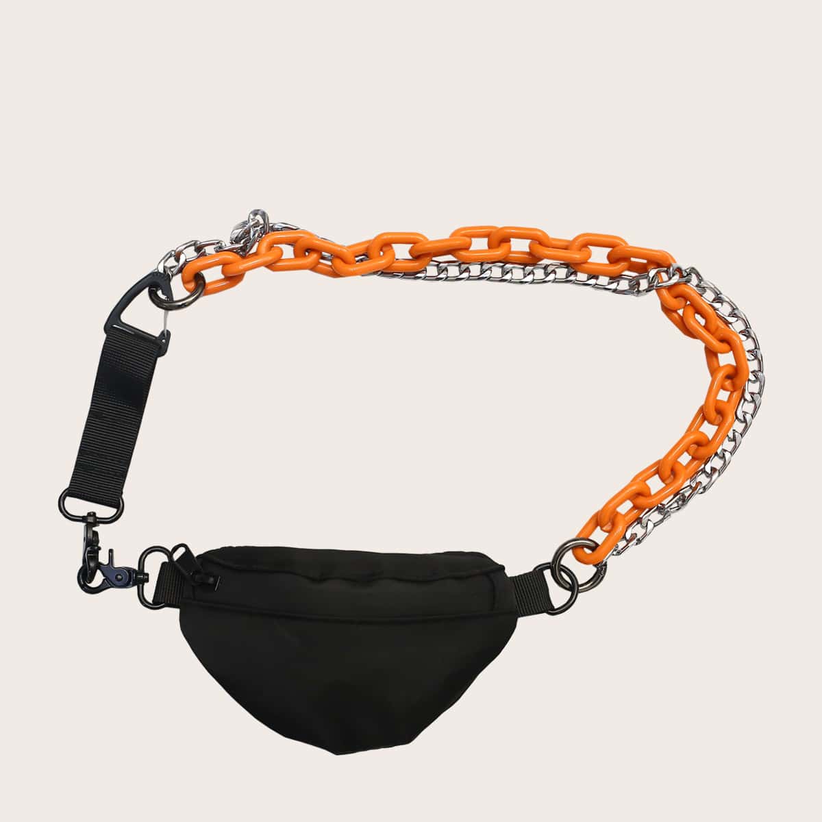 

Guys Chain Fanny Pack, Black