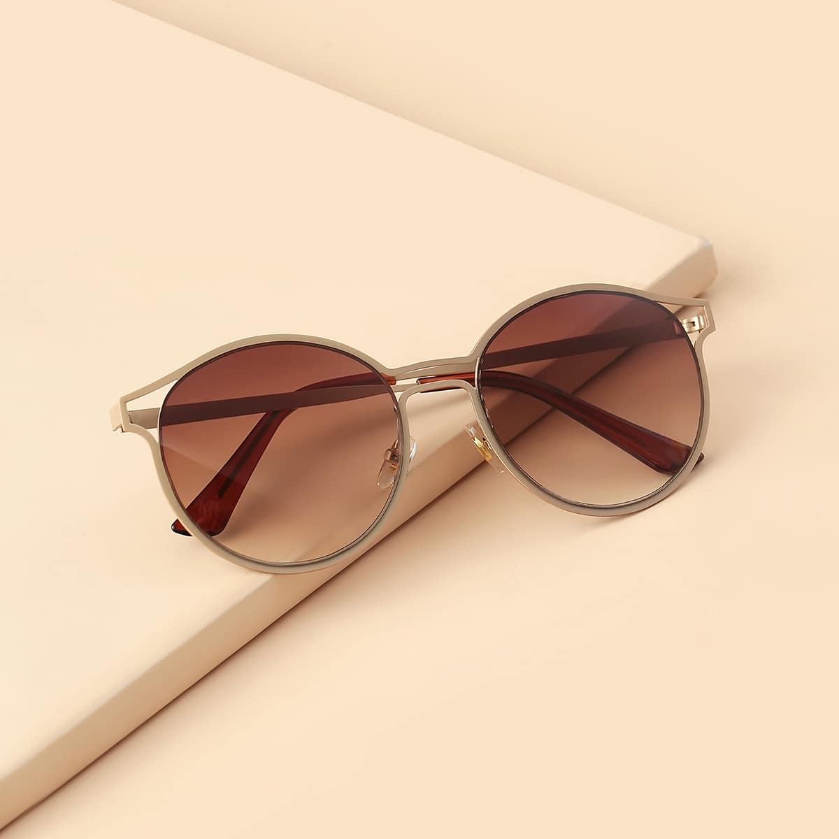 

Guys Metal Frame Sunglasses, Brown