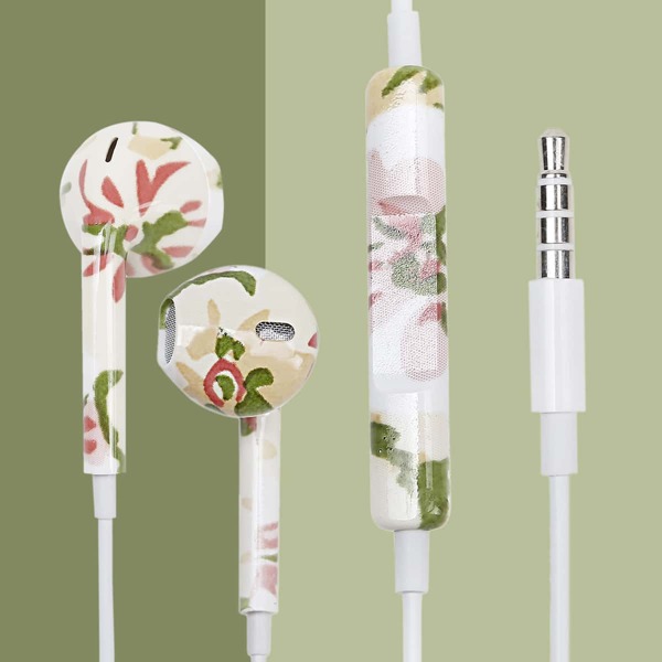 

1pc Colorblock In-ear Earphone, Multicolor