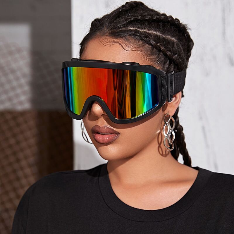 

Flat Top Shield Goggle Sunglasses