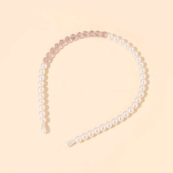 

Faux Pearl Decor Hair Hoop, Multicolor