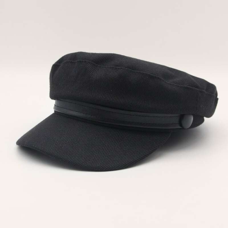 

Solid Baker boy Hat, Black