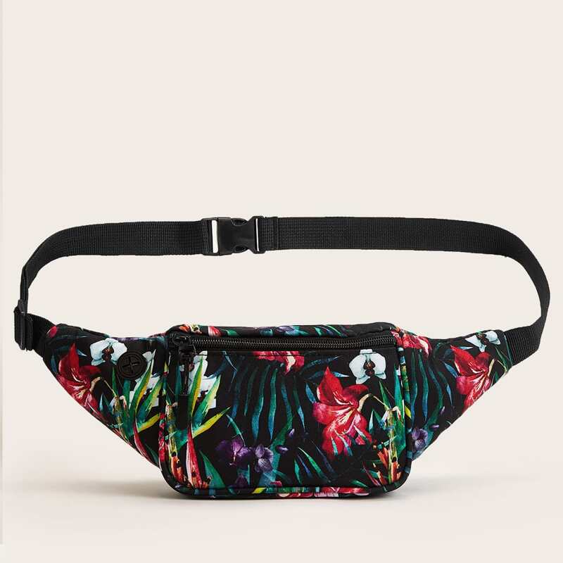 

Tropical Flower Fanny Pack, Multicolor