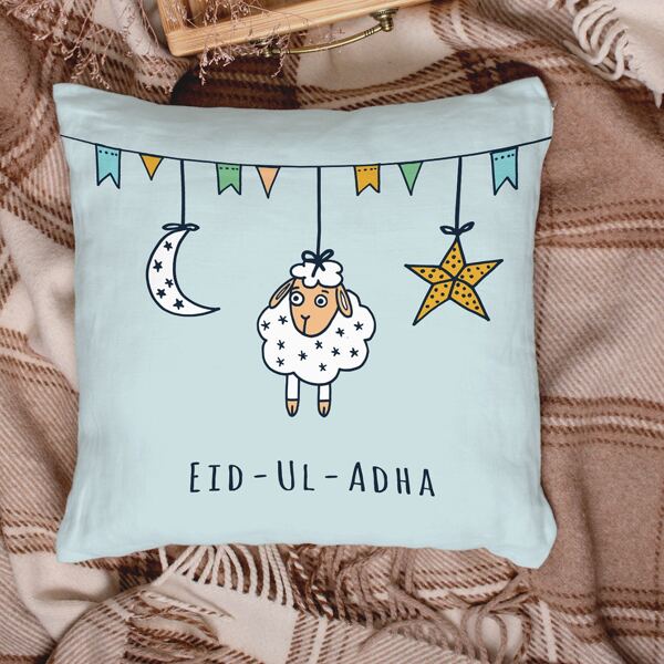 

Sheep Print Cushion Cover Without Filler, Multicolor
