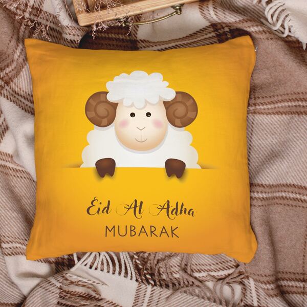 

Sheep Print Cushion Cover Without Filler, Multicolor