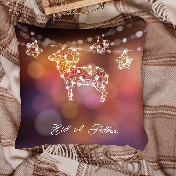 

Sheep Print Cushion Cover Without Filler, Multicolor